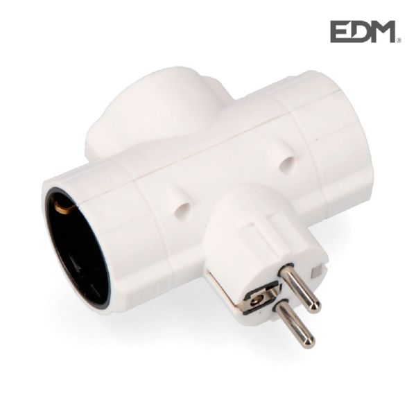 ADAPTADOR TRIPLE SCHUKO 16A E40063