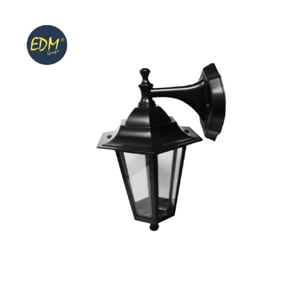 APLIQUE FAROL ALUM NEGRO MOD ZURICH 60W 34329