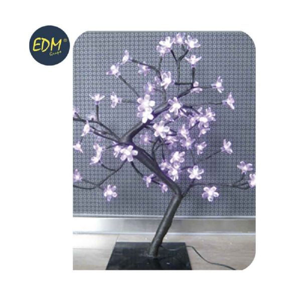 ARBOL 3D SAKURA 45CM 60LEDS ROSAS EDM