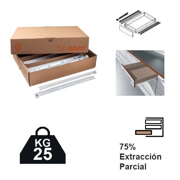 GUIA BLUM STANDARD BLANCA R9 230M3000