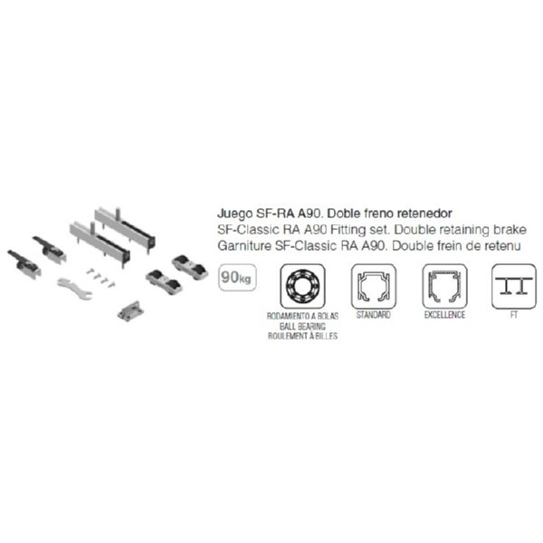 JUEGO ACC. SAHECO SF-RA 90Kg 008004