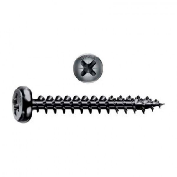 TORNILLO SPAX CR NEGRO 3X20 1000UD