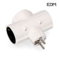 ADAPTADOR TRIPLE SCHUKO 16A E40063