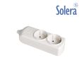 BASE BIPOLAR 2 TOMAS CON T/T LATERAL 16A BLANCO 41210