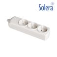 BASE BIPOLAR 3 TOMAS CON T/T LATERAL 16A BLANCO 41212