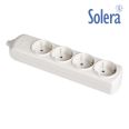 BASE BIPOLAR 4 TOMAS CON T/T LATERAL 16A BLANCO 41214